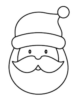 Santa templates santa coloring pages santa coloring sheet santa bulletin board