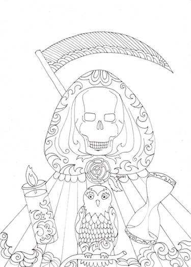 Explore the best santisimamuerte art