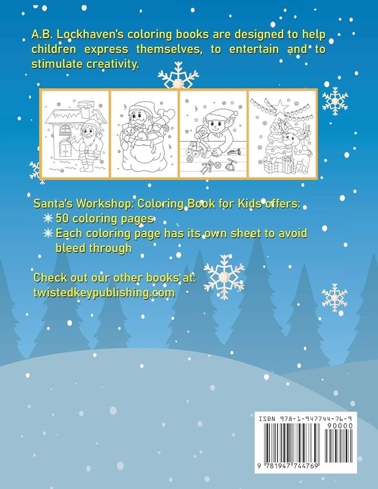 Santas workshop loring book for kids loring and activity books lockhaven a b lockhaven thomas gohar aisha lockhaven grace books