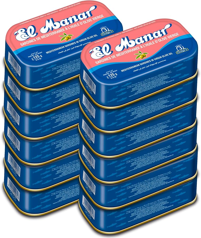 Canned sardines in olive oil