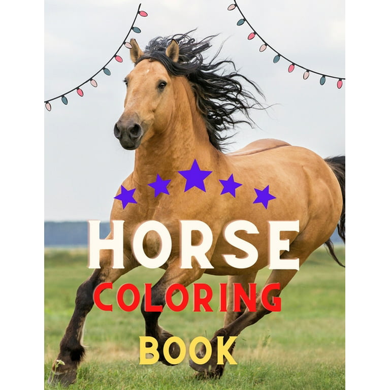 Horse coloring book funny horse coloring pages for kids horse coloring book for kids ages