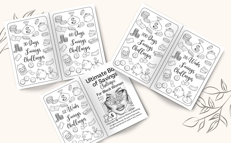 Ultimate book of savings challenges for black women pages savings tracker unique interactive daily weekly low ine money saving challenge book from to easy and fun way