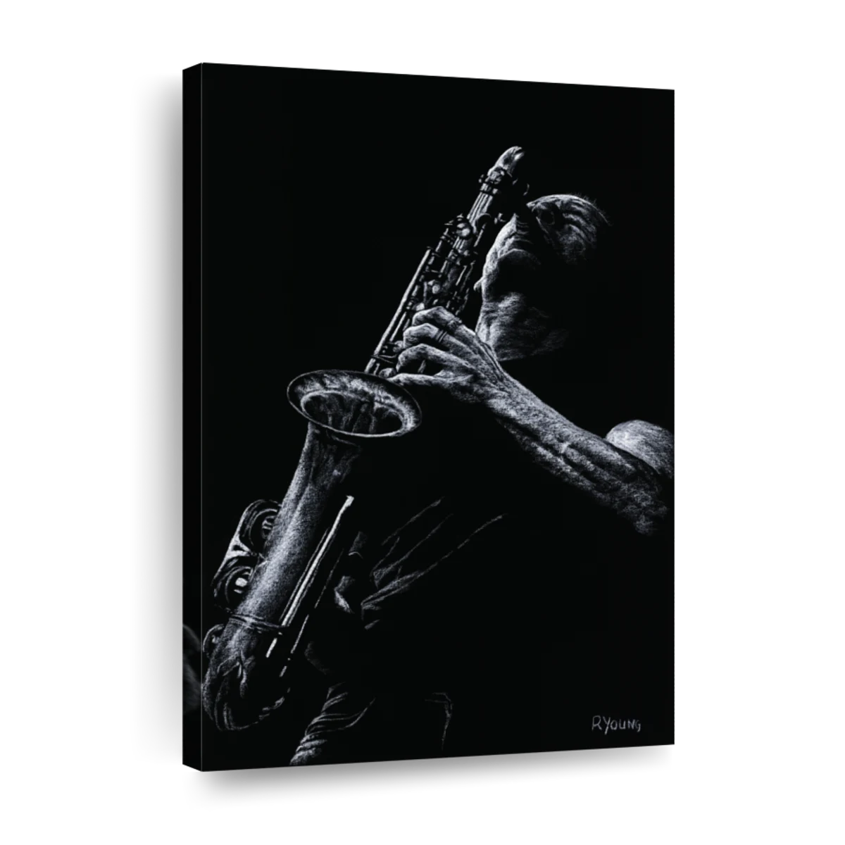 Saxophone wall art paintings drawings photograph art prints