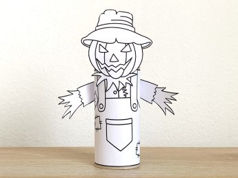 Scarecrow toilet roll printable