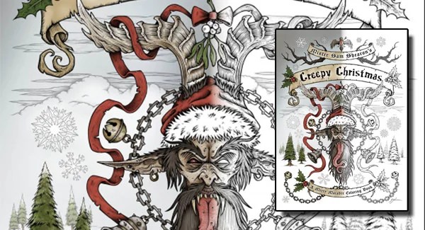 Book review creepy christmas a merry macabre coloring book