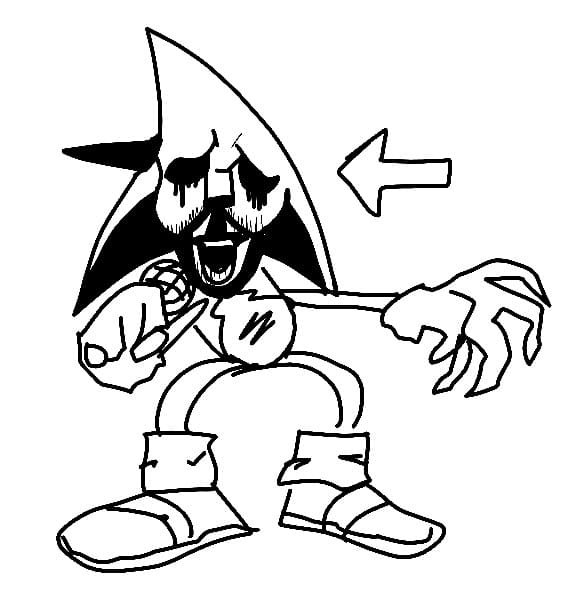 Sonic exe coloring pages