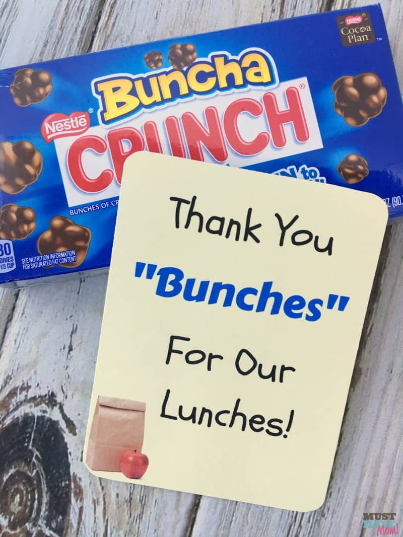 Free school lunch hero day printable thank you cards for cafeteria staff