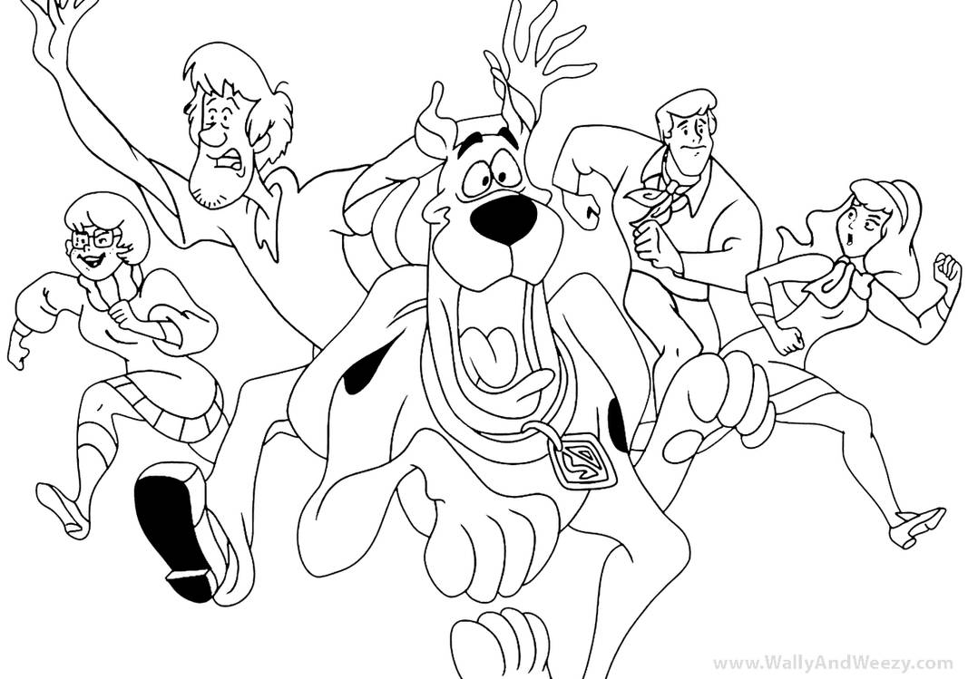 Scooby doo and guess who coloring pages by maxamizerblake on