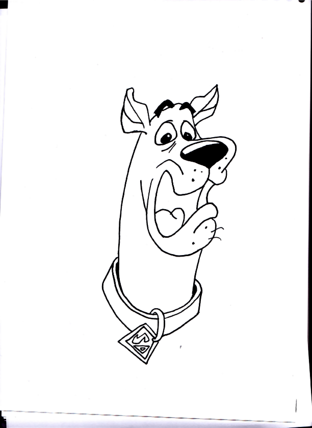 Scooby doo drawing original by davids