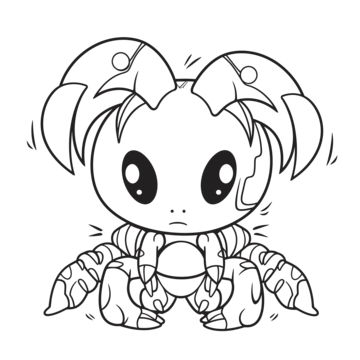 Scorpion coloring page png transparent images free download vector files
