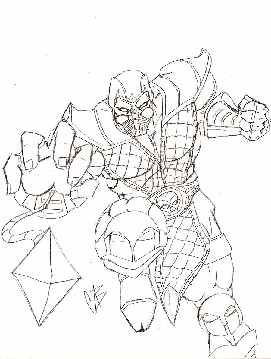 Scorpion mortal kombat by blix on