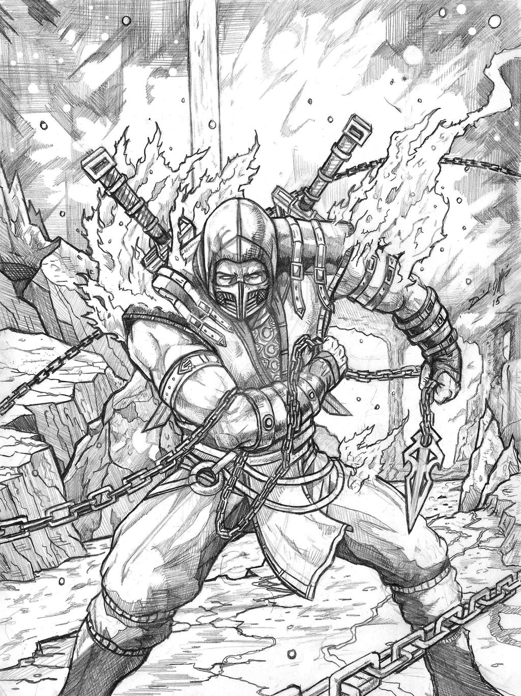 Mortal kombat x scorpion by daniel