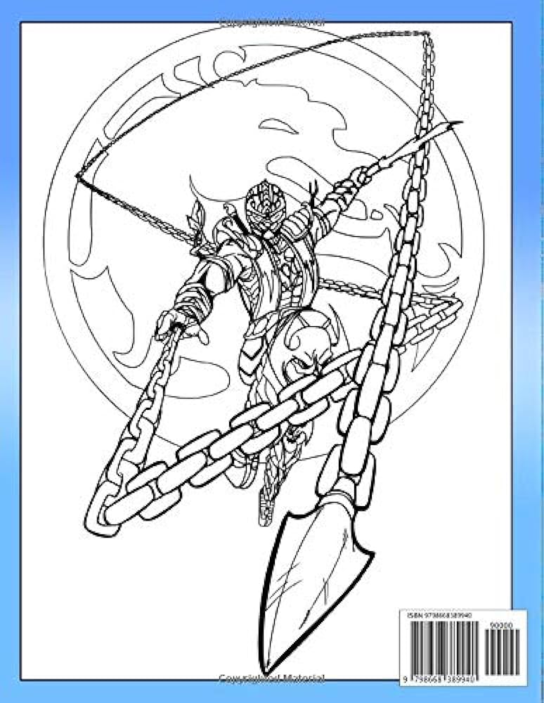 Mortal kombat coloring book favorite video games coloring book for adults kids relaxation gift morris isobel books