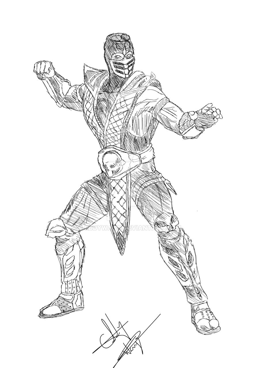 Mk scorpion quick sketch by eddywang on