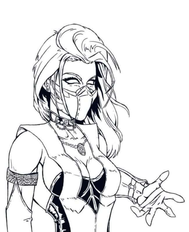 Mortal kombat coloring page free and online coloring