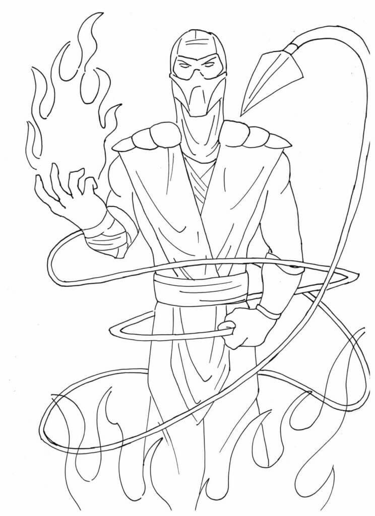 Mortal kombat coloring pages printable for free download