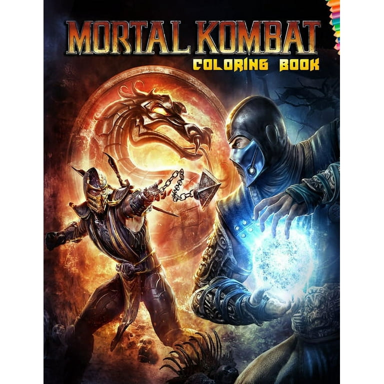 Mortal kombat coloring book amazing coloring book for kids and adults cute coloring book of fans this game paperback