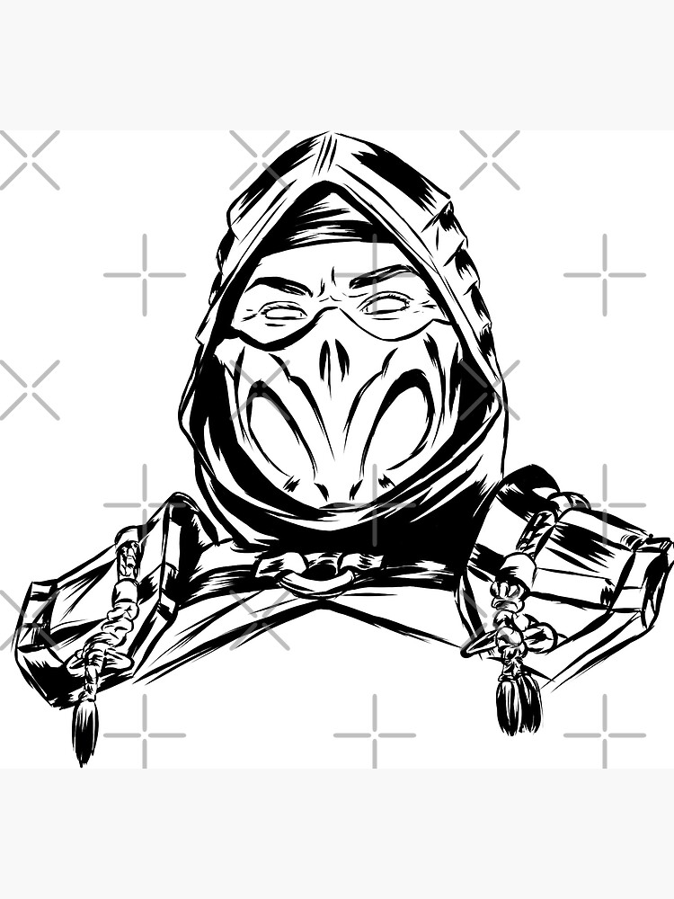 Scorpion simple black poster for sale by shinobi