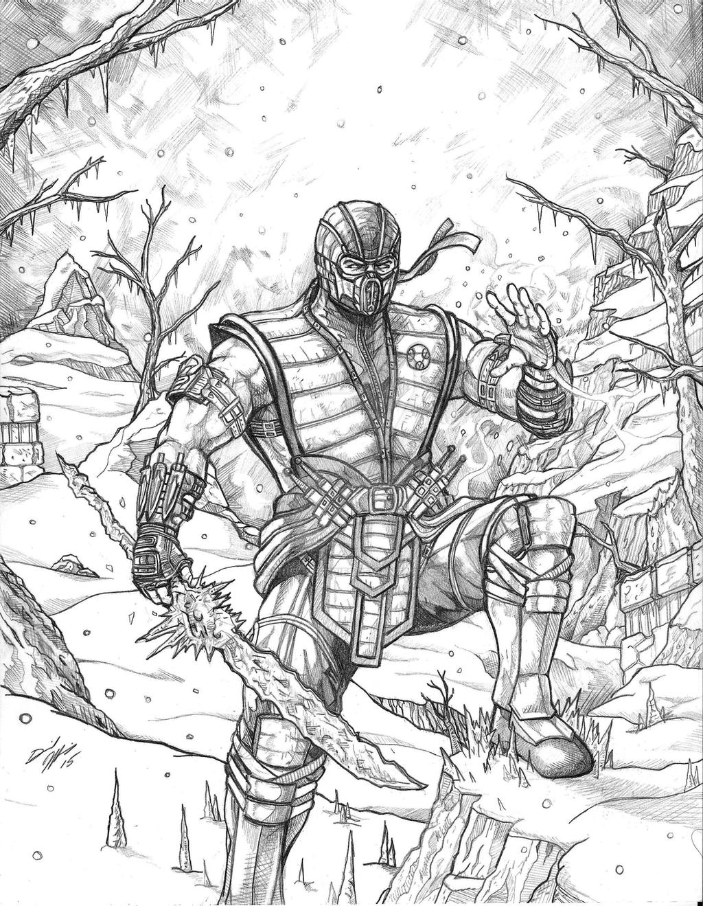 Mortal kombat x subzero by daniel