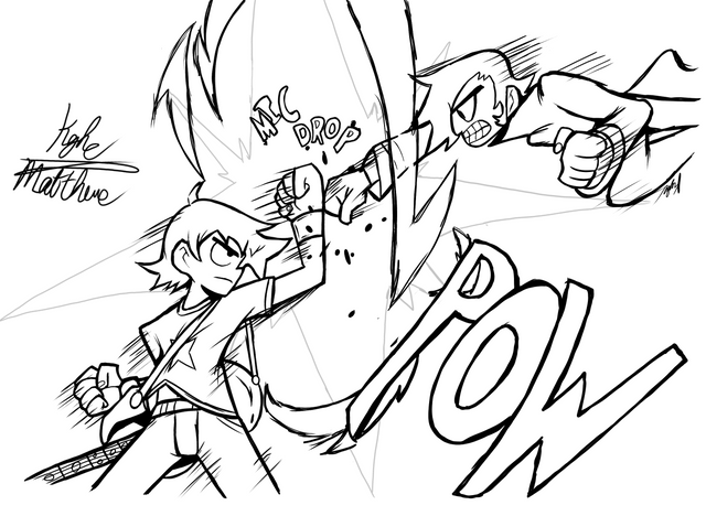 Scott pilgrim illustration rscottpilgrim