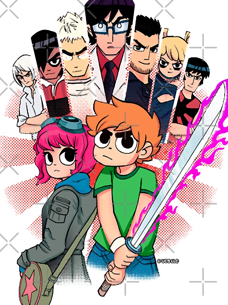 Art scott pilgrim vs the world funny gifts boys girls magnet for sale by montgomerywest