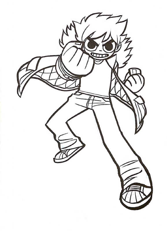 Scott pilgrim by brian lee omalley in r ms misc ic art gallery room