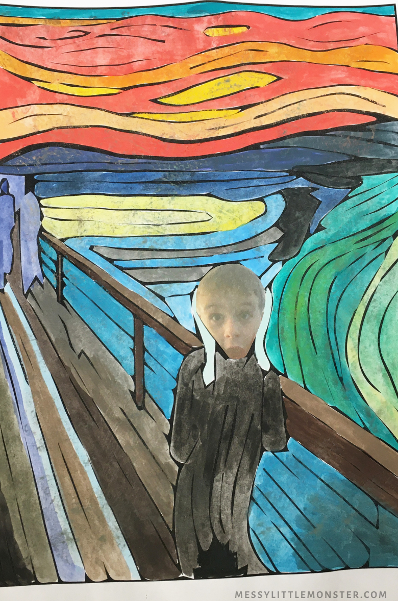 Edvard munch the scream painting for kids