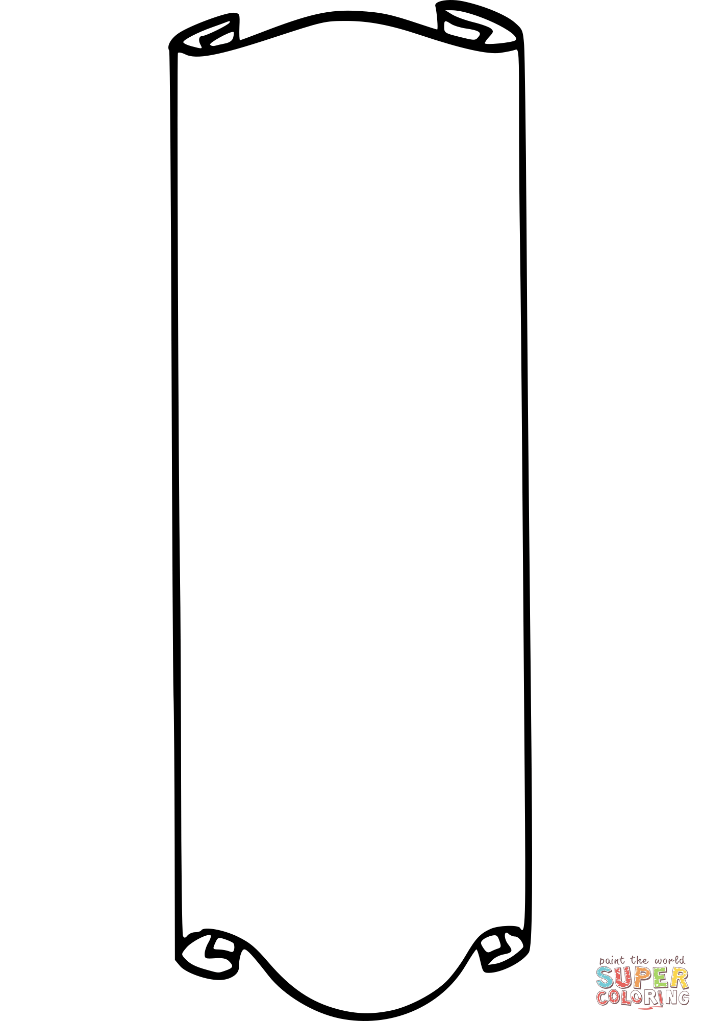 Vintage scroll frame coloring page free printable coloring pages