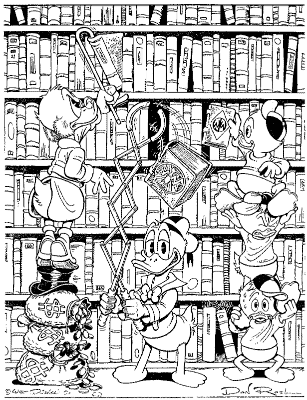 Scrooge mcduck coloring pages