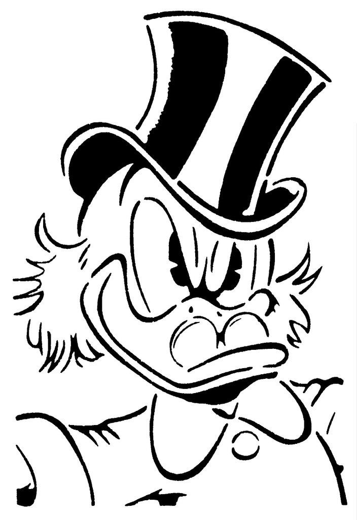 Scrooge mcduck stencil d models download creality cloud