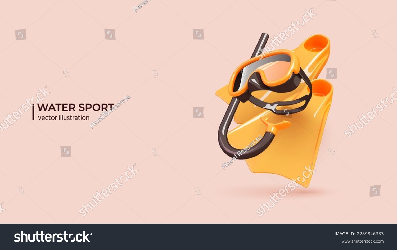Diving mask royalty