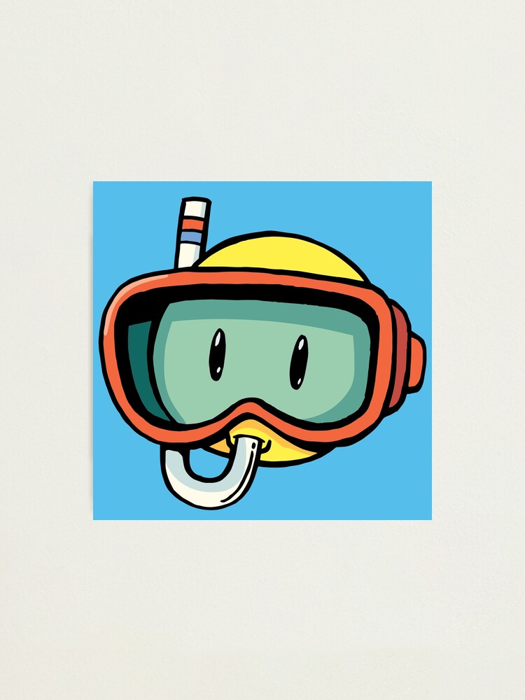 Scuba diver emoji photographic print for sale by duxpavlic