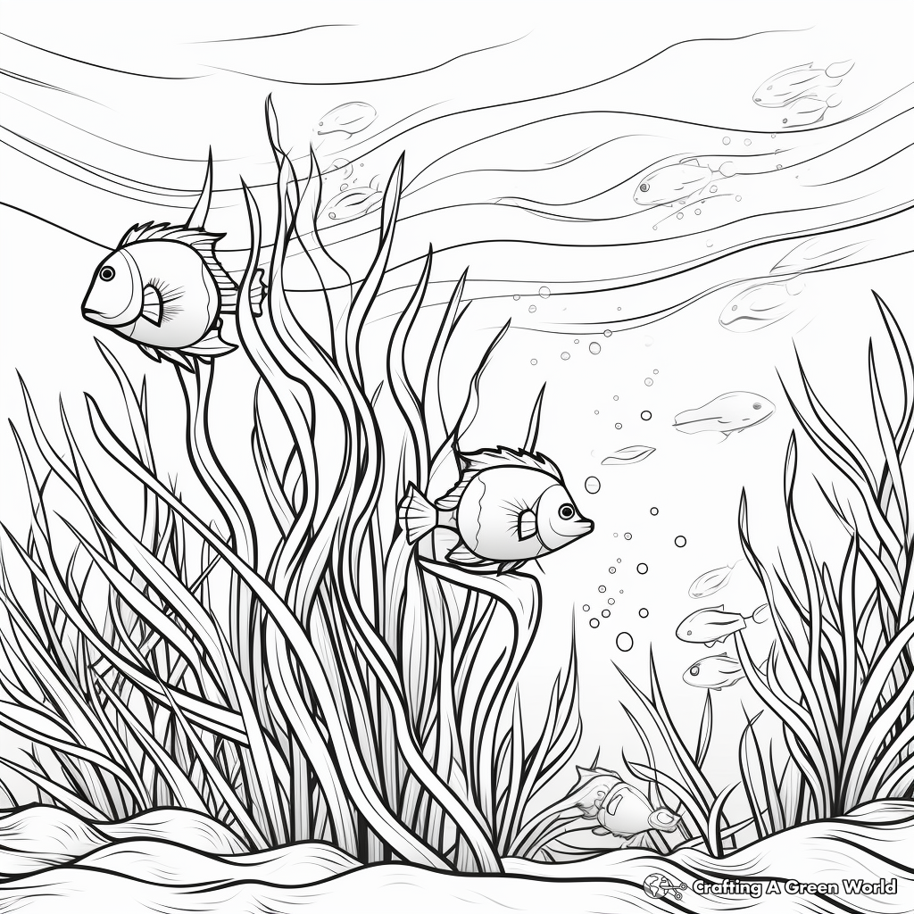 Grass coloring pages