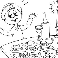 Passover coloring pages
