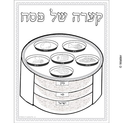 Seder plate walder education