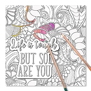Self care coloring book stress