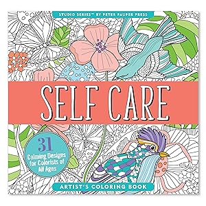 Self care coloring book stress