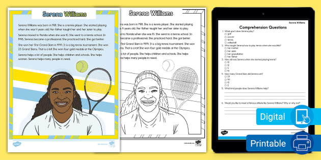 Serena williams fact file