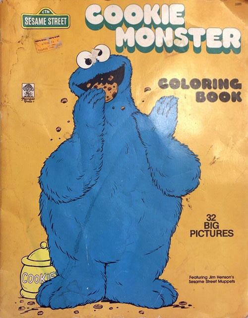 Sesame street cookie monster coloring book coloring books at retro reprints