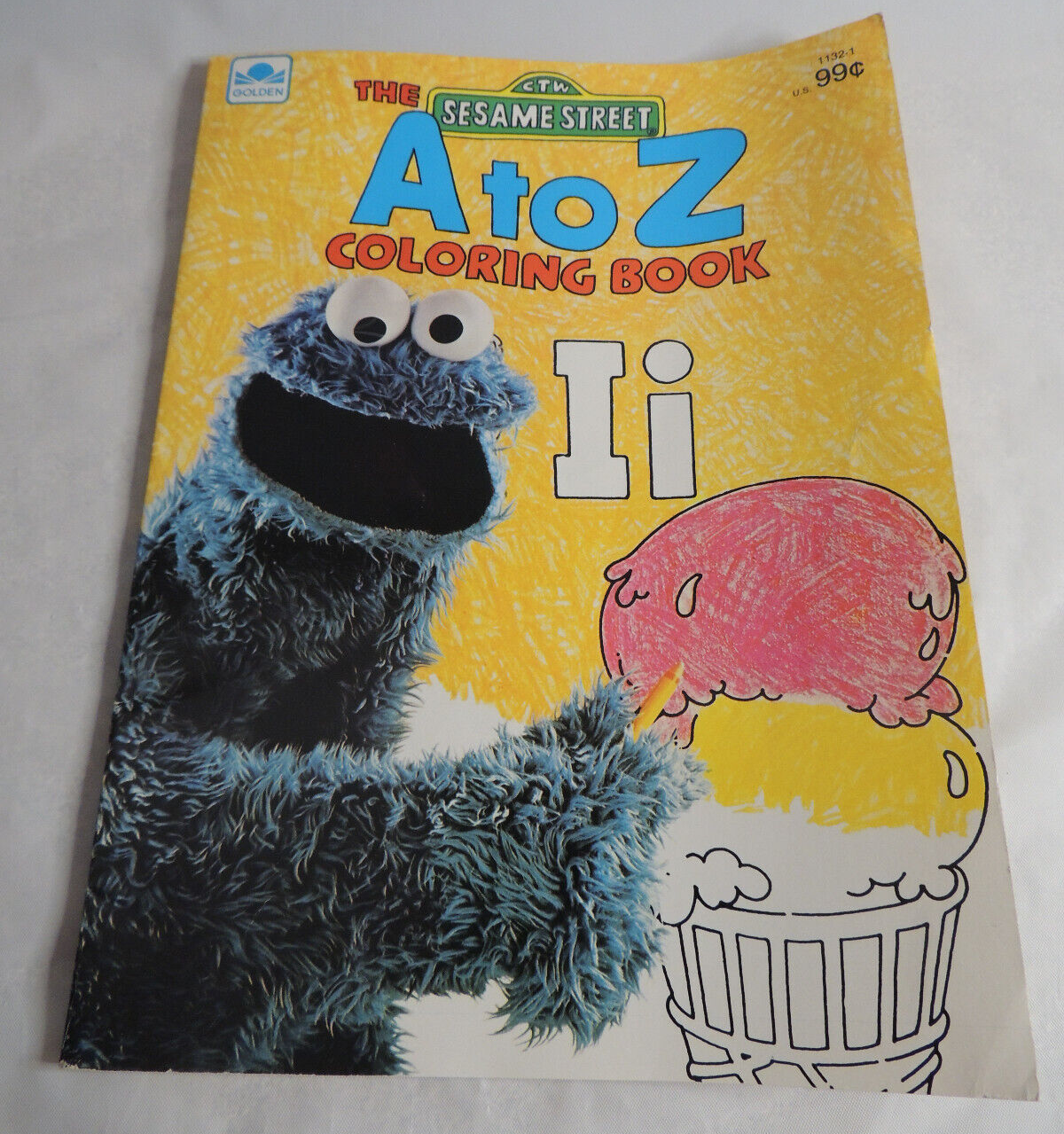 Sesame street a to z coloring book cookie monster big bird ernie bert oscar