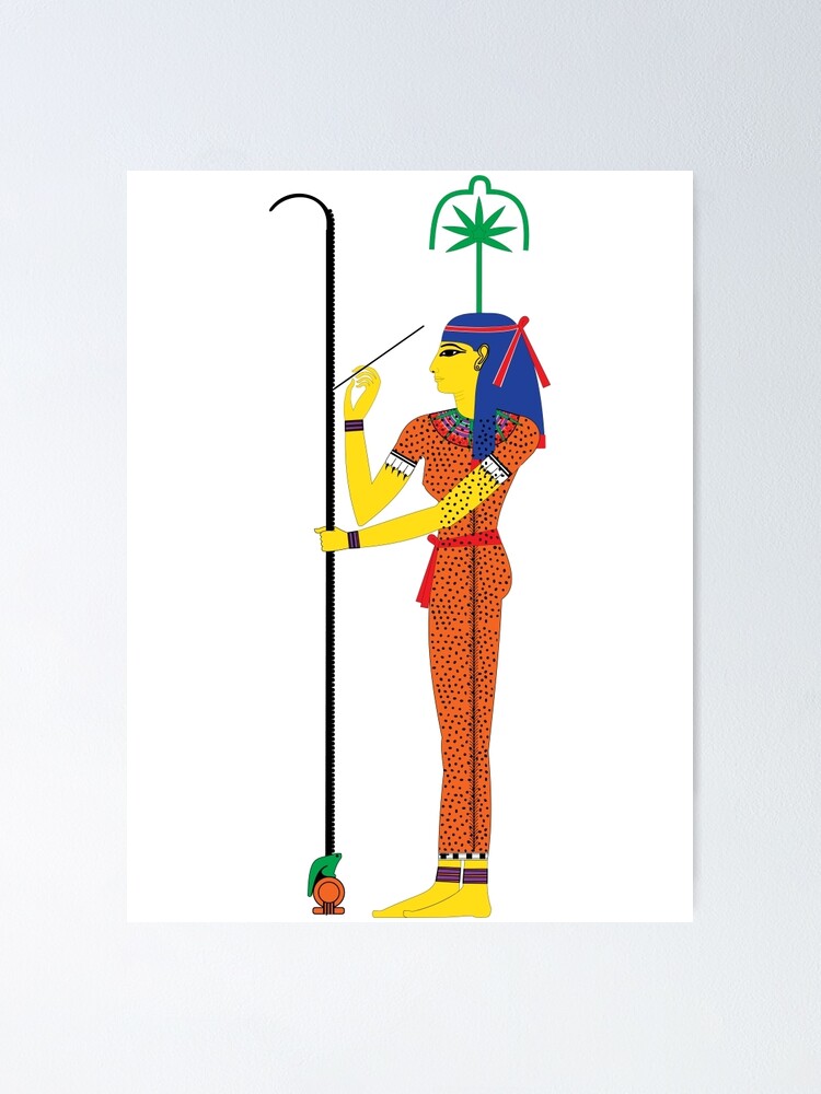 Seshat fresh colors egyptian gods goddesses and deities poster for sale by freshthreadshop