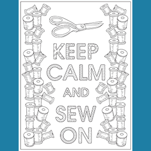 Creative haven sew stylish coloring book relax unwind with stress