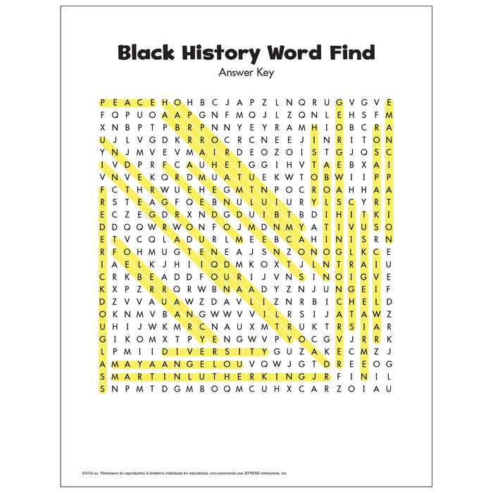 Free printable black history word find â trend enterprises inc