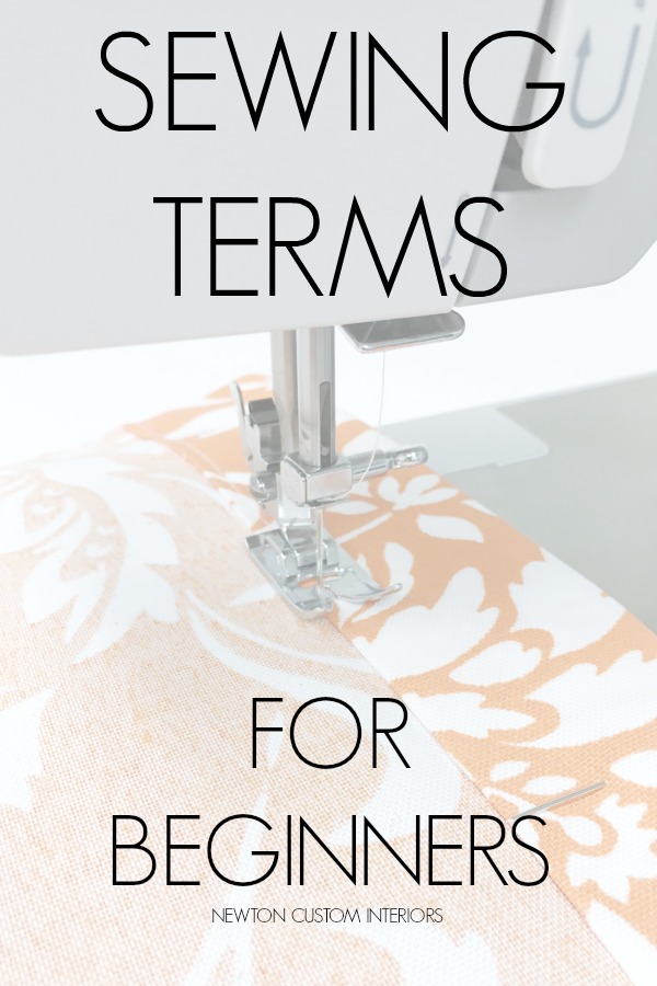 Sewing terms you need to know