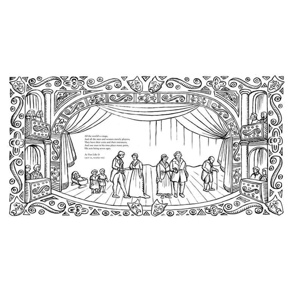 Shakespeare illustrations colouring book â smooth sales