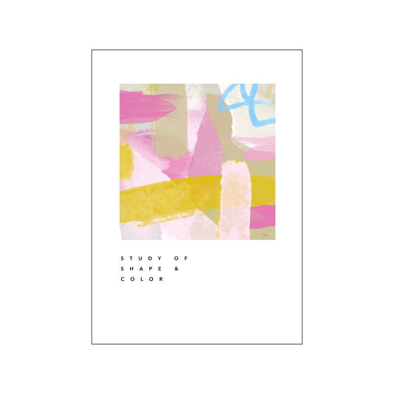 Study of shape and color â bc poster frame