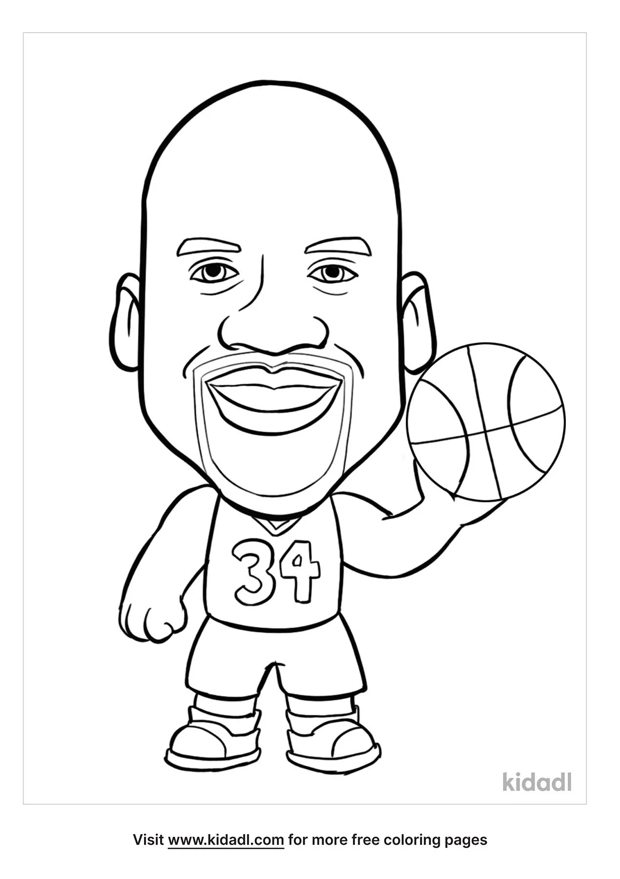 Free shaq coloring page coloring page printables