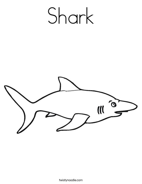 Shark coloring page