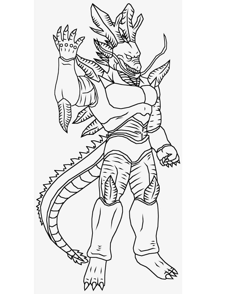Ultimate black star shenron coloring page