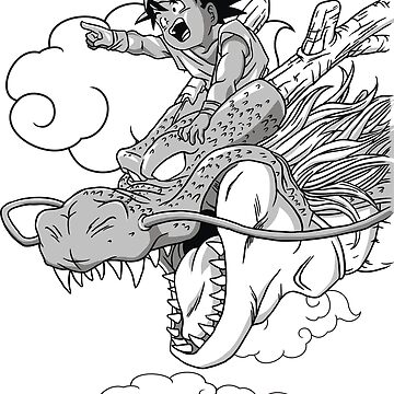 Kid goku shenron poster for sale by mounta